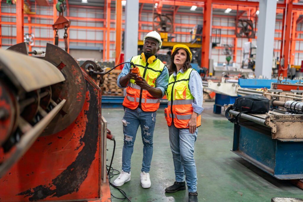 Industry Engineer Worker At Factory